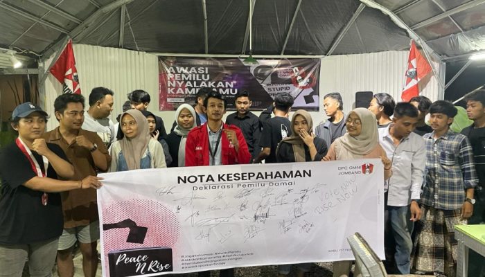 Gelar Mimbar Bebas, GMNI Jombang Serukan Awasi Pemilu 2024