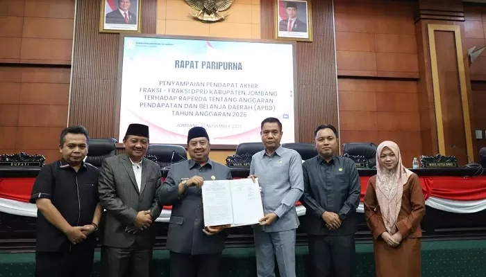 Raperda APBD Jombang 2026 senilai Rp 2,7 Triliun Disahkan