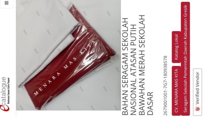 Pengadaan Kain Seragam Sekolah Oleh Disdikbud Kota Pasuruan Diduga Terjadi Kerugian Negara Rp 878 Juta ‎