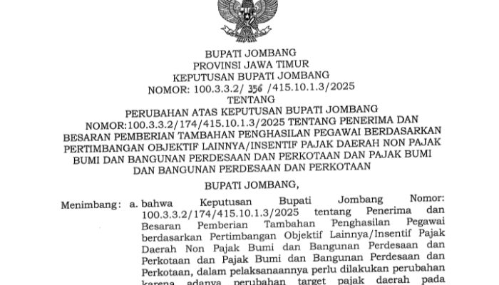 Bapenda Belum Klarifikasi, Besaran Insentif Wabup Diduga Hasil Kompromi